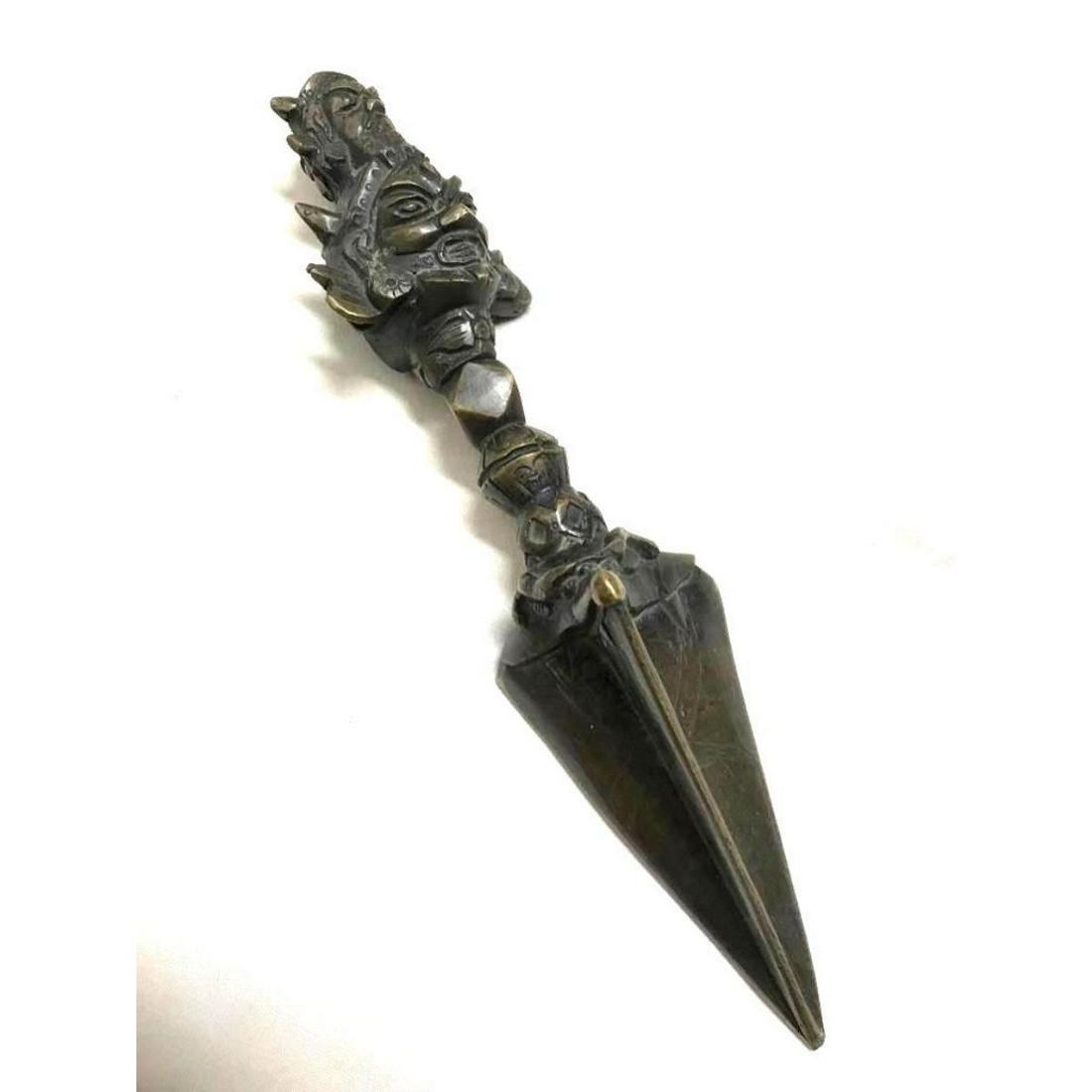 Kīla Phurba Brass Stake Dagger Tibetan Buddhist 10 cm